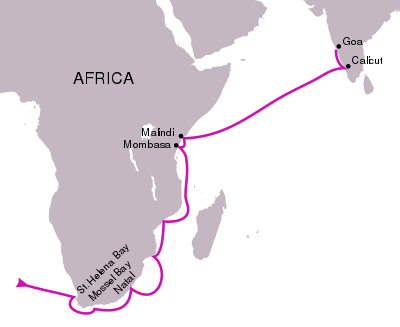 How many voyages did Vasco da Gama make to India in total?
