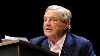 What is George Soros's religion or worldview?