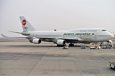 How many countries does Biman Bangladesh Airlines have air service agreements with?