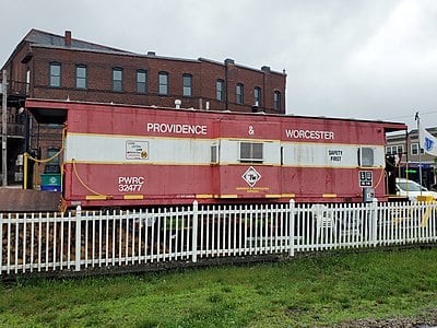 What are some key commodities carried by the Providence and Worcester Railroad?
