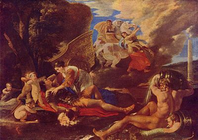 In which painting did Poussin depict a blind Orion?