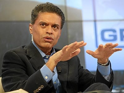 Which magazine did Fareed Zakaria become the editor of at 28?