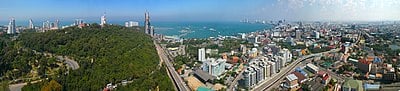 Which popular tourist attraction is located near Pattaya?