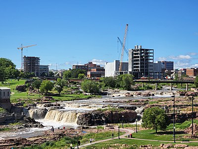 What is the elevation above sea level of Sioux Falls?