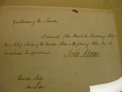 What is John Marshall's signature?