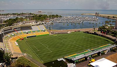 What is the name of the stadium where Tampa Bay Rowdies plays?