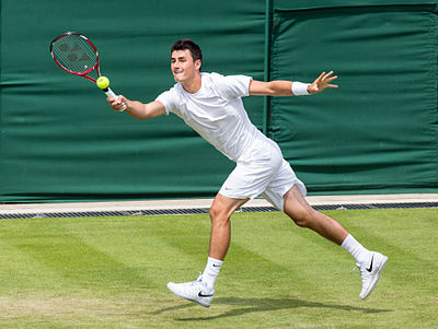 When did Bernard Tomic achieve his career-high ranking of world No17?