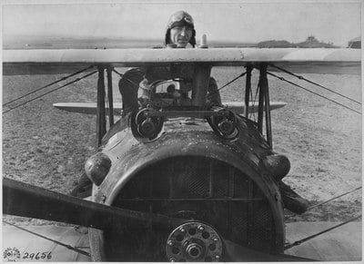What was Rickenbacker's first plane?