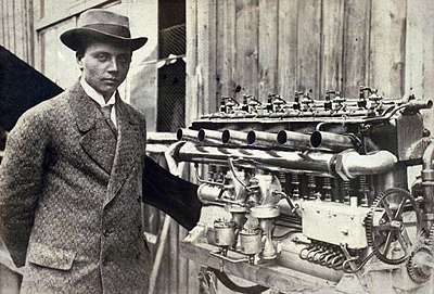 What was the main source of Gustav Otto's interest in engines and aircraft manufacturing?