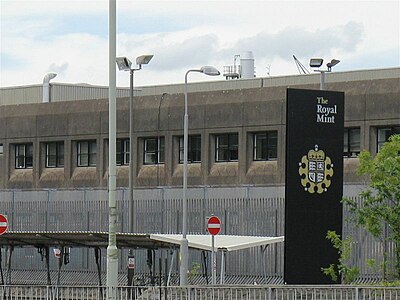 In which year did the Royal Mint move to its current location in Llantrisant, Wales?