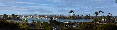 Newport Beach shares a border with  [url class="tippy_vc" href="#5725731"]Laguna Beach[/url], [url class="tippy_vc" href="#1497621"]Costa Mesa[/url] & [url class="tippy_vc" href="#147690"]Irvine[/url]. [br] Can you guess which has a larger population?