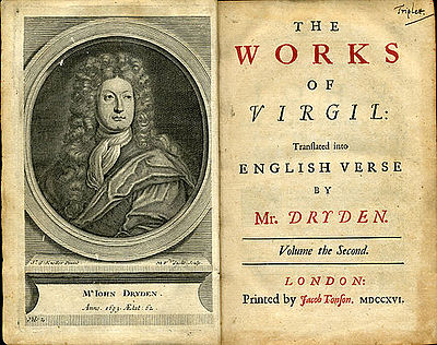 During which English period did Dryden dominate literary life?