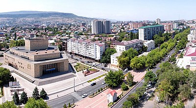 What is Makhachkala's area in square kilometers?