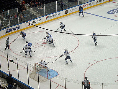 What was the name of the arena where the Atlanta Thrashers played their home games?