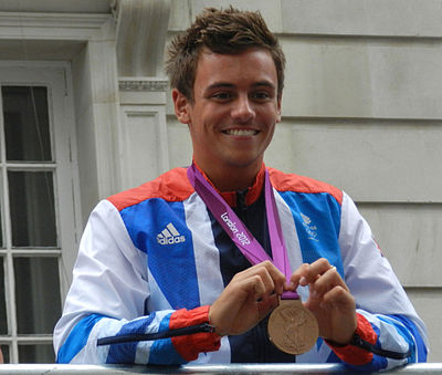 How old was Tom Daley at his first Olympics?