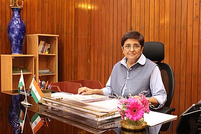 In which year did Kiran Bedi win the President's Police Medal?