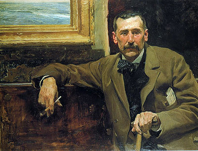 Who painted the portrait of Galdós in the museum?