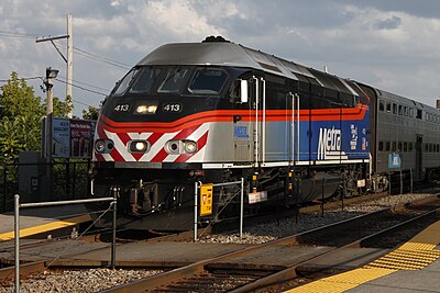 What is the total route length of Metra's rail system?