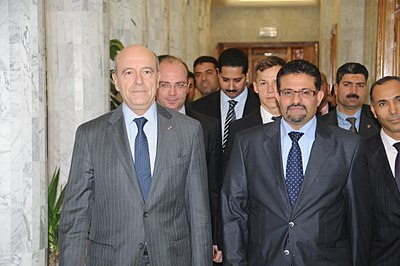 As spokesman for the government, Juppé operated in which government period?