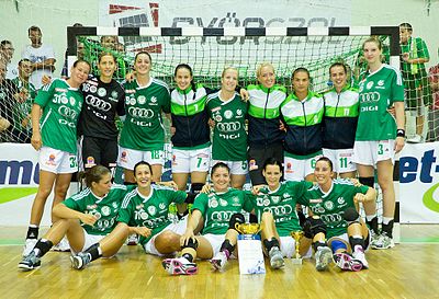 What is the official name for the Győri ETO KC team due to their sponsorship?