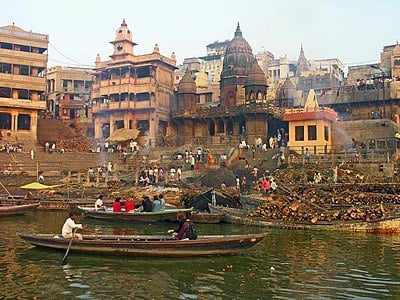 What river is Varanasi located on?