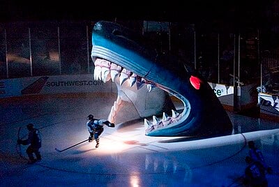 Which player has the most penalty minutes in San Jose Sharks history?