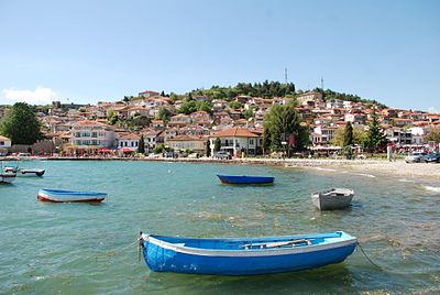 What is the largest city on Lake Ohrid?