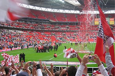 In what year did Doncaster Rovers F.C. win an immediate promotion after being relegated into League Two?