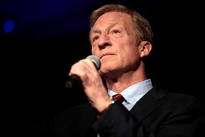 What did Tom Steyer retire from in 2012?