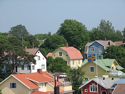 What percentage of Åland's population lives in Mariehamn?