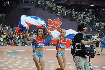 In which sport did Russia win gold medals in all the events?