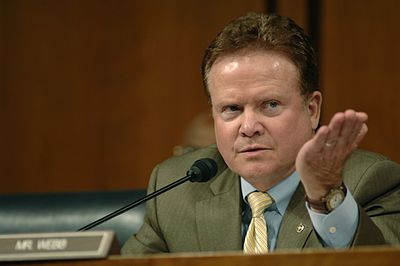 Which award for valor did Jim Webb receive while in the military?