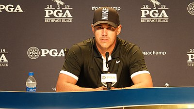 Which golfer also achieved the U.S. Open and PGA Championship double in the same year as Brooks Koepka?