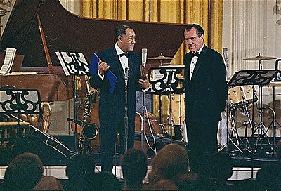 How many compositions did Duke Ellington write or collaborate on?