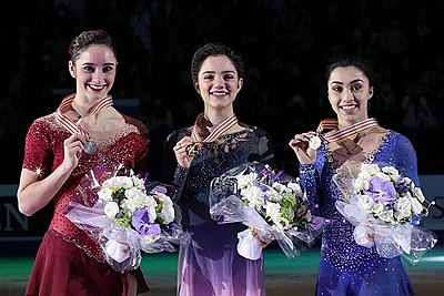 In which year did Kaetlyn Osmond win the gold medal at the World Championships?