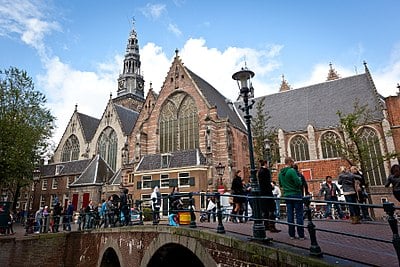 What is the area occupied by Amsterdam?