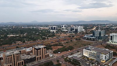 What is the main language spoken in Gaborone?