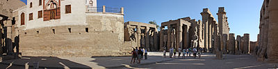 Which ancient Egyptian god is the Luxor Temple dedicated to?