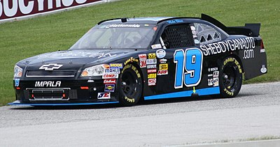 What color is commonly associated with Mike Bliss's race car?