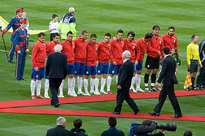 Which country did Serbia defeat in the play-offs to qualify for the 2010 FIFA World Cup?