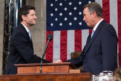 Which committee did Paul Ryan chair in the House of Representatives before becoming Speaker?