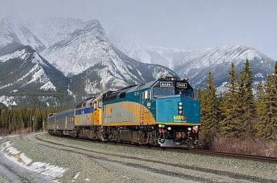 What is the maximum speed of Via Rail's trains?