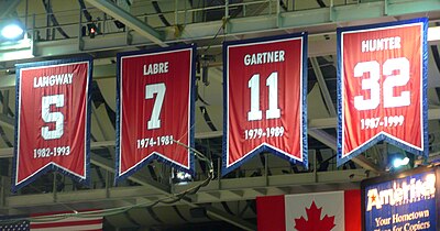 How many numbers have the Capitals retired in honor of their players?