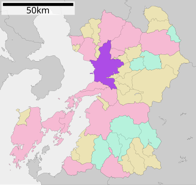 What is the total area of Kumamoto?