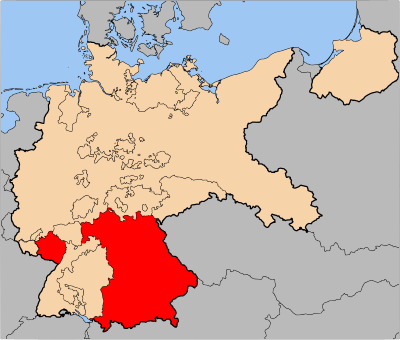 Which city did the government of the People's State of Bavaria go into exile?