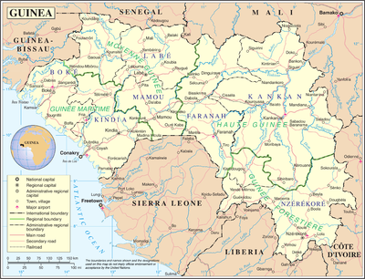 Can you select the official language of Guinea?