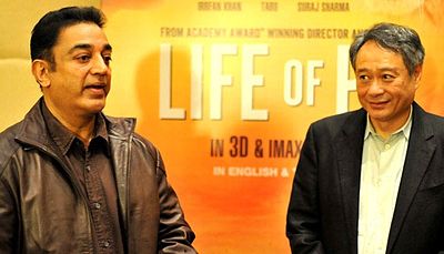 In which film did Kamal Haasan play ten roles?
