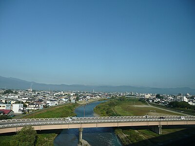 What is the population density of Fukushima city?