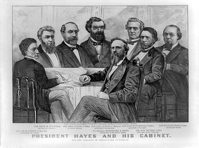 Which major event marked the end of Hayes's presidency?