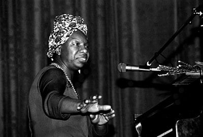 Which institute denied Nina Simone admission, which she later attributed to racism?